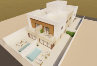Neubau Immobilien - Reihenhäuser - Santiago de la Ribera